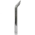 Aftermarket Chrome Vertical Exhaust Stack, Curved, 38 Long, Slotted 3 18 ID A-132223A1-AI